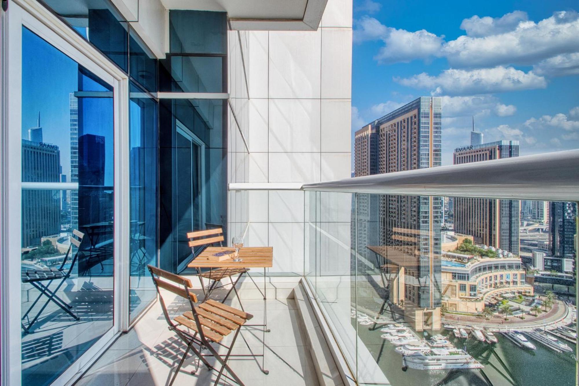 Ferienwohnung Iconic 2Br With Marina Views Dubai Exterior foto