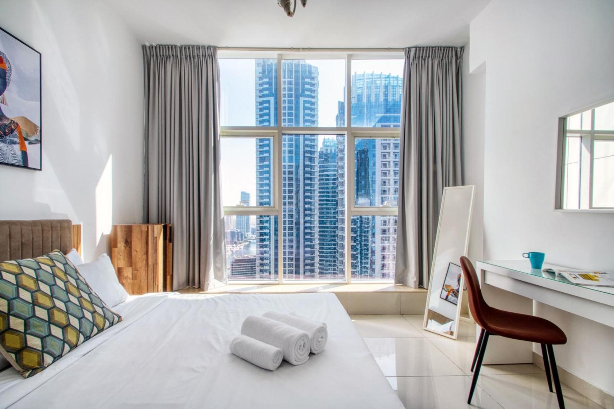 Ferienwohnung Iconic 2Br With Marina Views Dubai Exterior foto